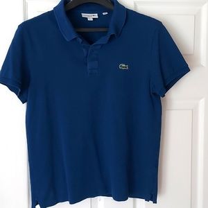 Lacoste slim fit polo men's size 4 (M) blue.